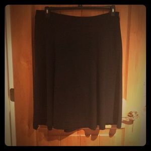 Black flair bottom skirt